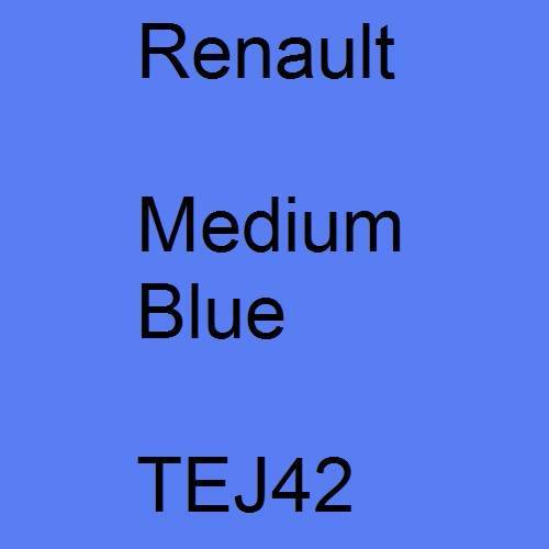 Renault, Medium Blue, TEJ42.